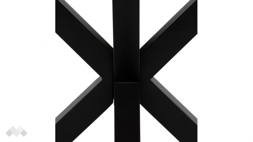 Трапезна маса Хевън неразтегателни дъб натурал с черна стомана - изглед 5 - МебелМаг Трапезна маса Хевън неразтегателни дъб натурал с черна стомана - изглед 5