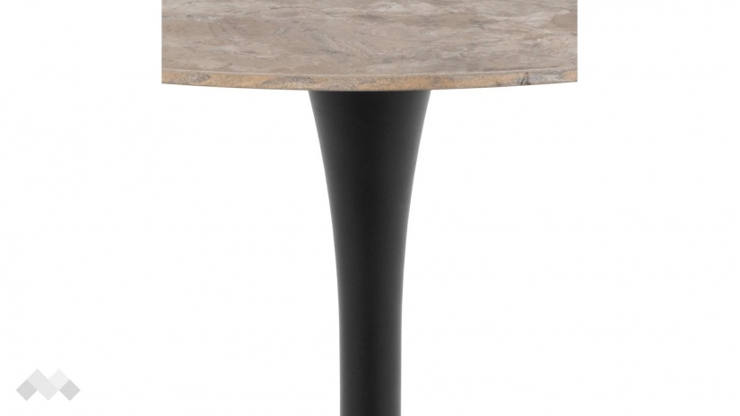 Трапезна маса Малта неразтегателни кафяв с черно - изглед 3