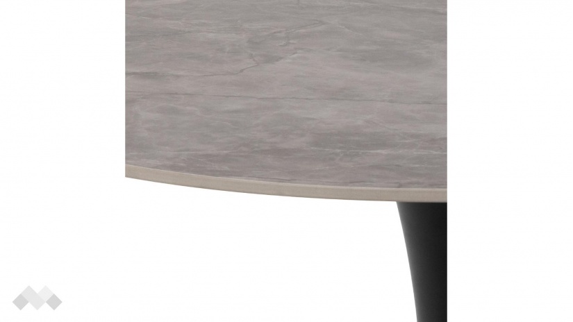 Трапезна маса Малта неразтегателни сив с черно - изглед 2 - МебелМаг Трапезна маса Малта неразтегателни сив с черно - изглед 2