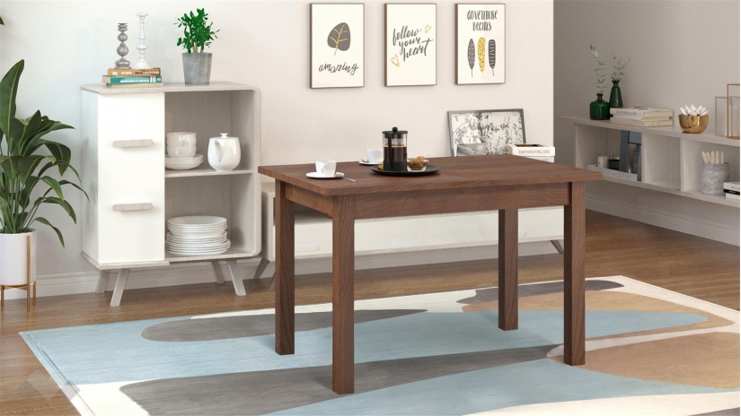 Трапезна маса Нати M разтегателни орех - изглед 1