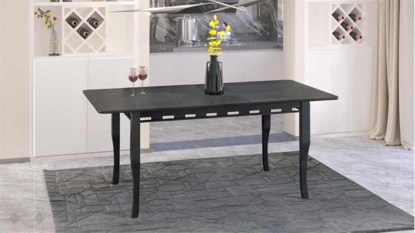 Трапезна маса Париж L разтегателни венге - изглед 2 - МебелМаг Трапезна маса Париж L разтегателни венге - изглед 2