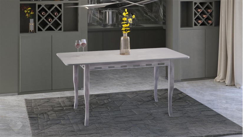 Трапезна маса Париж M разтегателни патина - изглед 2