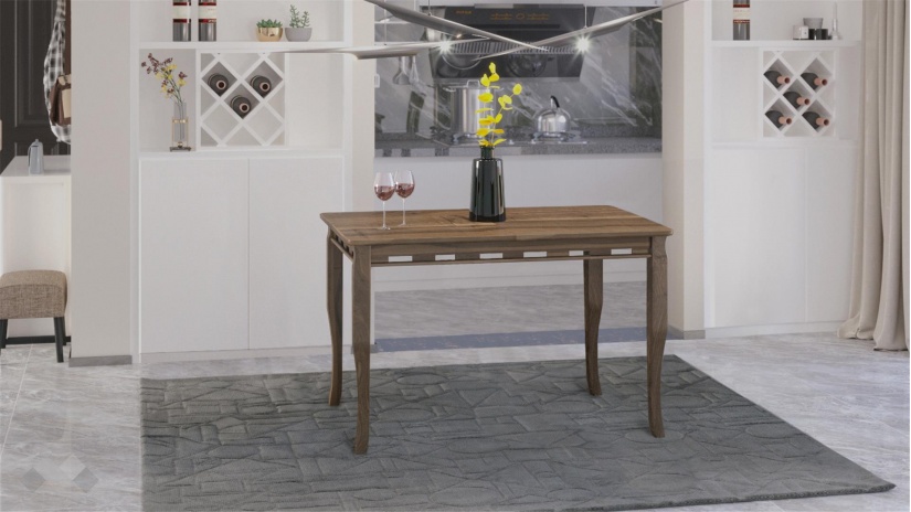 Трапезна маса Париж M разтегателни светъл орех - изглед 1 - МебелМаг Трапезна маса Париж M разтегателни светъл орех - изглед 1