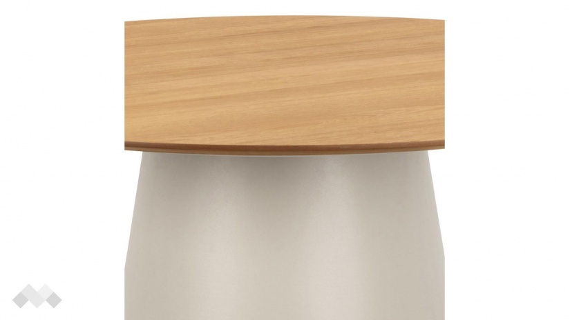 Трапезна маса Соли неразтегателни дъб натурал със сиво - изглед 2 - МебелМаг Трапезна маса Соли неразтегателни дъб натурал със сиво - изглед 2