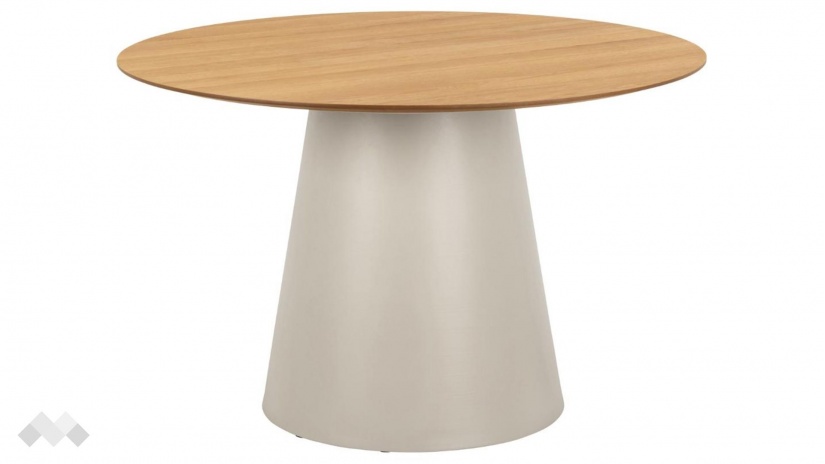 Трапезна маса Соли неразтегателни дъб натурал със сиво - изглед 1 - МебелМаг Трапезна маса Соли неразтегателни дъб натурал със сиво - изглед 1