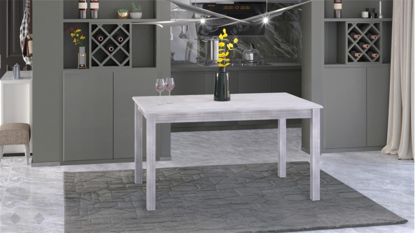 Трапезна маса Троя L разтегателни патина - изглед 1