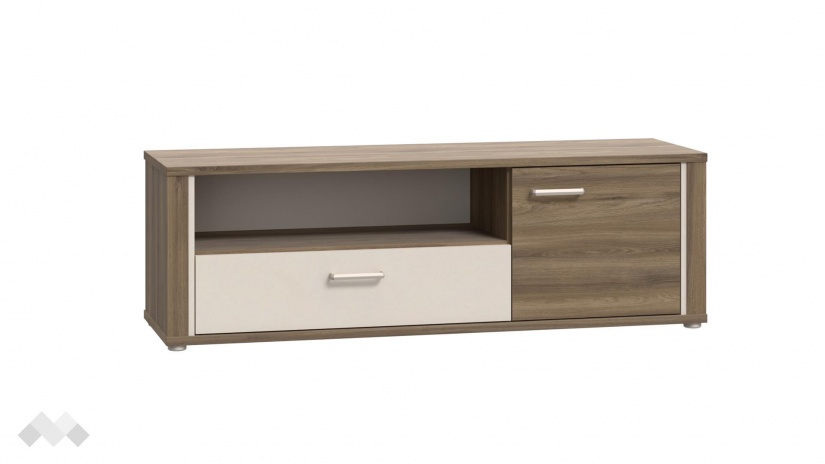 ТВ шкаф Дейлос дъб валенсия с крем - изглед 4