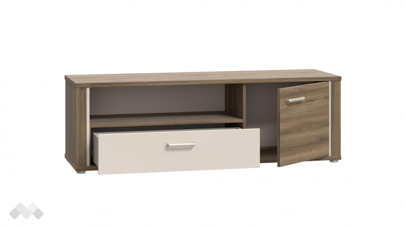 ТВ шкаф Дейлос дъб валенсия с крем - изглед 3