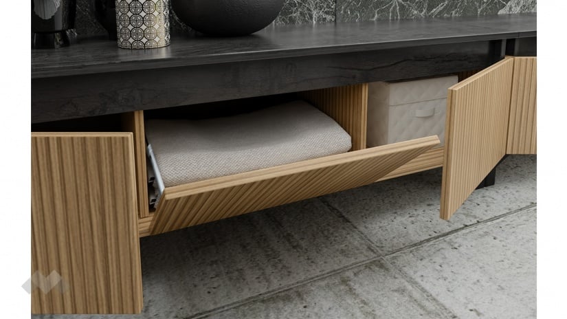 ТВ шкаф Дороти дъб гардън с дъб герано - изглед 3