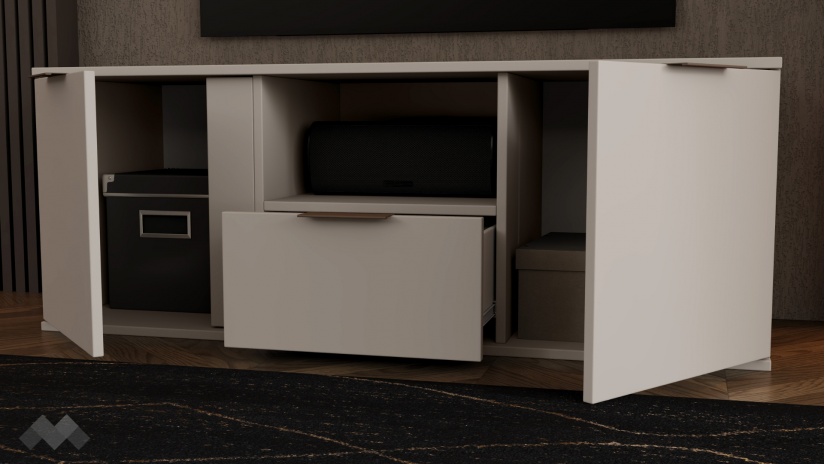 ТВ шкаф Кашмир с открити рафтове кашмир - изглед 3