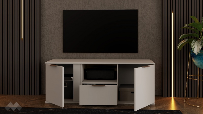 ТВ шкаф Кашмир с открити рафтове кашмир - изглед 2