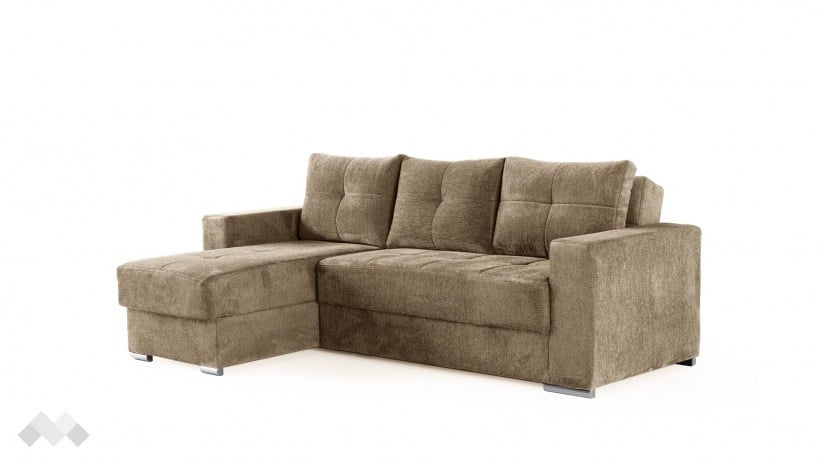 Ъглов диван Алтеа универсален ъгъл кафяв - изглед 6