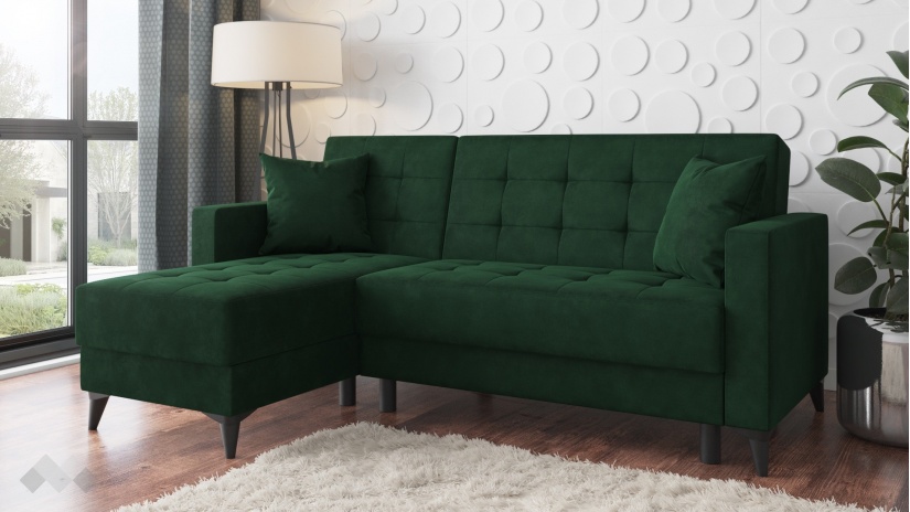 Ъглов диван Амалия универсален ъгъл зелен - изглед 2