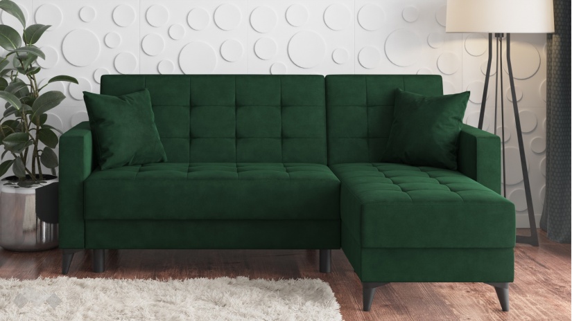 Ъглов диван Амалия универсален ъгъл зелен - изглед 3