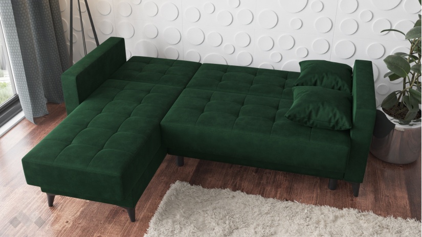 Ъглов диван Амалия универсален ъгъл зелен - изглед 8
