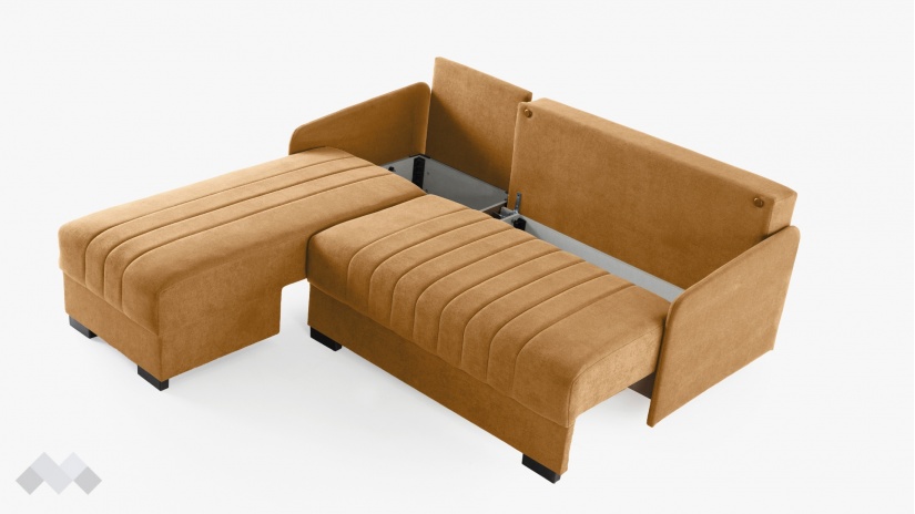 Ъглов диван Бета универсален ъгъл горчица - изглед 8 - МебелМаг Ъглов диван Бета универсален ъгъл горчица - изглед 8