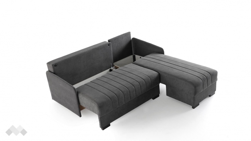 Ъглов диван Бета универсален ъгъл сив - изглед 7