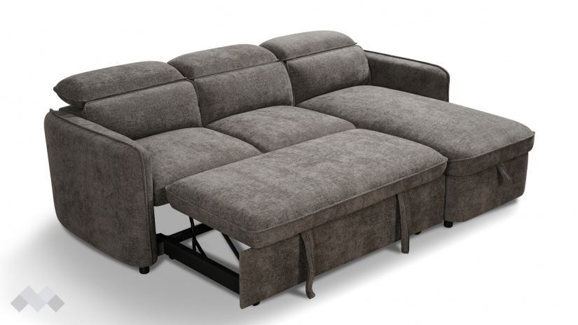 Ъглов диван Ерго универсален кафяв - изглед 7