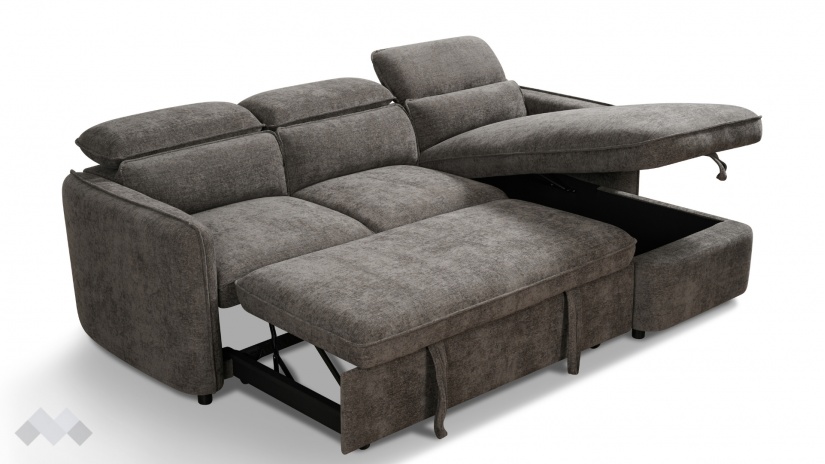 Ъглов диван Ерго универсален кафяв - изглед 5