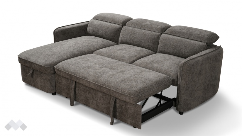 Ъглов диван Ерго универсален кафяв - изглед 8