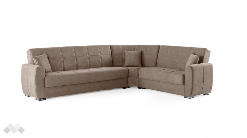 Ъглов диван Гранд универсален ъгъл кафяв - изглед 3 - МебелМаг Ъглов диван Гранд универсален ъгъл кафяв - изглед 3