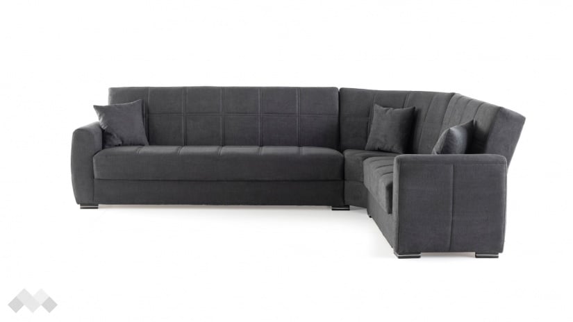 Ъглов диван Гранд универсален ъгъл сив - изглед 3 - МебелМаг Ъглов диван Гранд универсален ъгъл сив - изглед 3