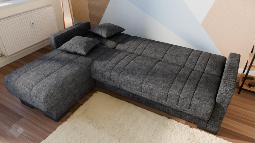 Ъглов диван Наваро универсален ъгъл сив - изглед 4 - МебелМаг Ъглов диван Наваро универсален ъгъл сив - изглед 4