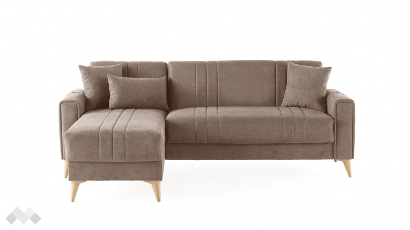 Ъглов диван Омега универсален ъгъл кафяв - изглед 6