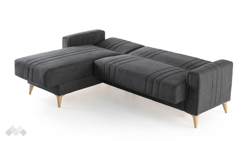 Ъглов диван Омега универсален ъгъл сив - изглед 10 - МебелМаг Ъглов диван Омега универсален ъгъл сив - изглед 10