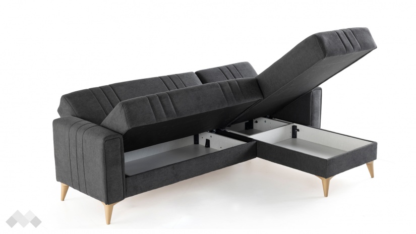 Ъглов диван Омега универсален ъгъл сив - изглед 7 - МебелМаг Ъглов диван Омега универсален ъгъл сив - изглед 7