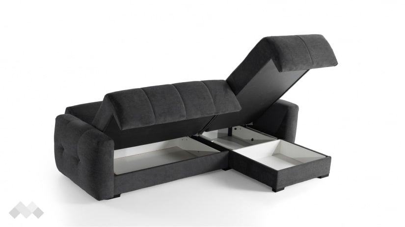 Ъглов диван Ролин Покет универсален ъгъл графит - изглед 7 - МебелМаг Ъглов диван Ролин Покет универсален ъгъл графит - изглед 7