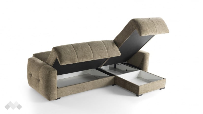 Ъглов диван Ролин Покет универсален ъгъл кафяв - изглед 7 - МебелМаг Ъглов диван Ролин Покет универсален ъгъл кафяв - изглед 7