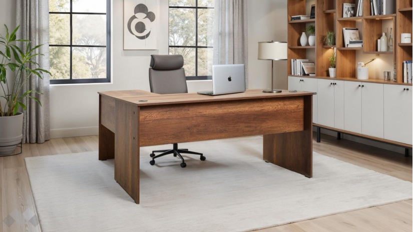 Ъглово бюро Рио орех осло - изглед 2