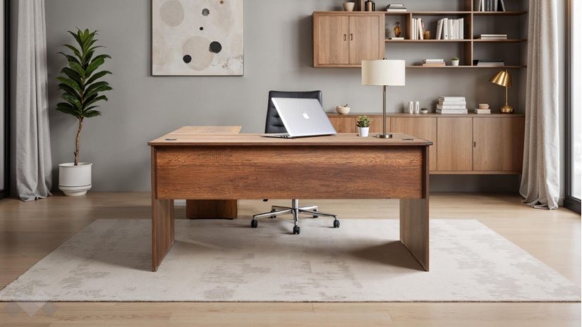 Ъглово бюро Рио орех осло - изглед 1
